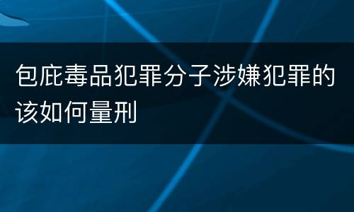 包庇毒品犯罪分子涉嫌犯罪的该如何量刑