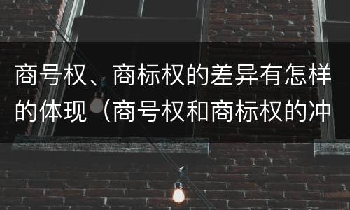 商号权、商标权的差异有怎样的体现（商号权和商标权的冲突和解决）