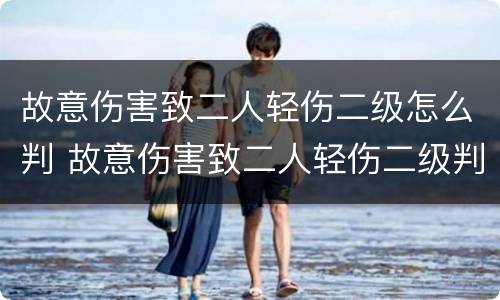 故意伤害致二人轻伤二级怎么判 故意伤害致二人轻伤二级判多久
