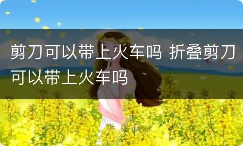 剪刀可以带上火车吗 折叠剪刀可以带上火车吗