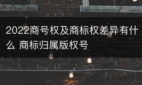 2022商号权及商标权差异有什么 商标归属版权号