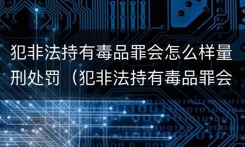犯非法持有毒品罪会怎么样量刑处罚（犯非法持有毒品罪会怎么样量刑处罚多少钱）