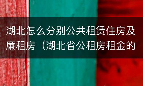 湖北怎么分别公共租赁住房及廉租房（湖北省公租房租金的收费标准）