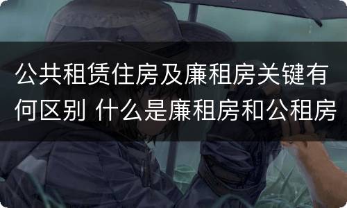 公共租赁住房及廉租房关键有何区别 什么是廉租房和公租房两个有什么特点