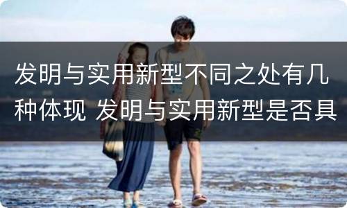 发明与实用新型不同之处有几种体现 发明与实用新型是否具有实用性