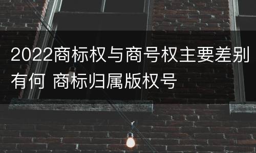 2022商标权与商号权主要差别有何 商标归属版权号