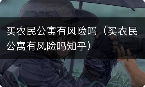 买农民公寓有风险吗（买农民公寓有风险吗知乎）
