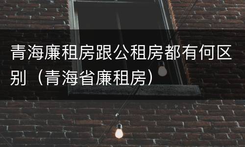 青海廉租房跟公租房都有何区别（青海省廉租房）