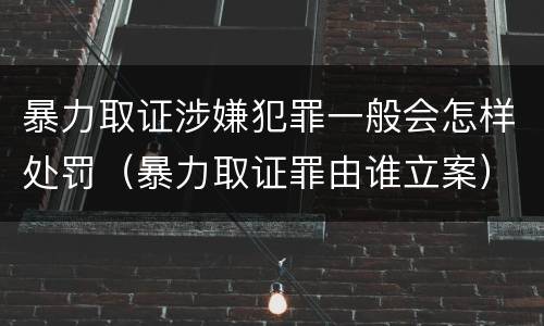 暴力取证涉嫌犯罪一般会怎样处罚（暴力取证罪由谁立案）