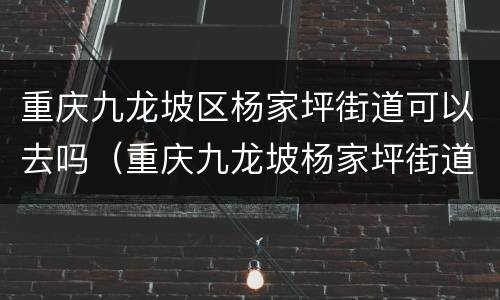 重庆九龙坡区杨家坪街道可以去吗（重庆九龙坡杨家坪街道办事处电话）