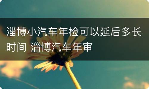 淄博小汽车年检可以延后多长时间 淄博汽车年审