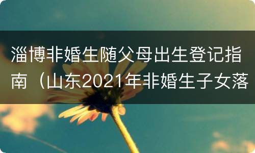 淄博非婚生随父母出生登记指南（山东2021年非婚生子女落户新规）