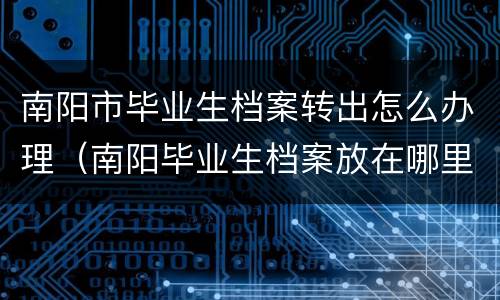 南阳市毕业生档案转出怎么办理（南阳毕业生档案放在哪里）