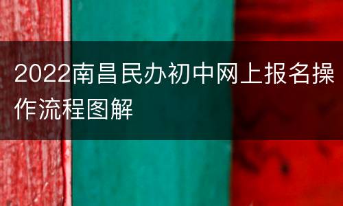 2022南昌民办初中网上报名操作流程图解