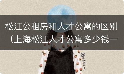 松江公租房和人才公寓的区别（上海松江人才公寓多少钱一个月）