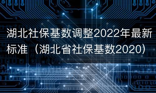 湖北社保基数调整2022年最新标准（湖北省社保基数2020）