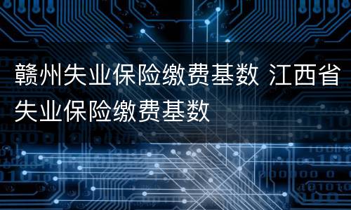 赣州失业保险缴费基数 江西省失业保险缴费基数