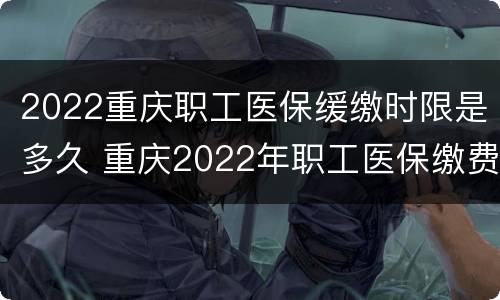 2022重庆职工医保缓缴时限是多久 重庆2022年职工医保缴费标准