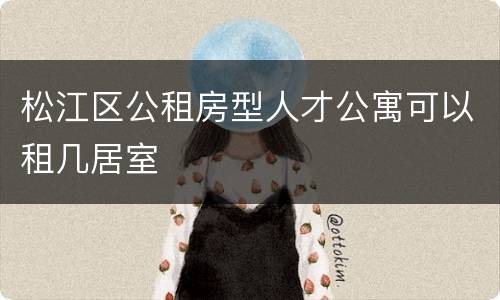 松江区公租房型人才公寓可以租几居室