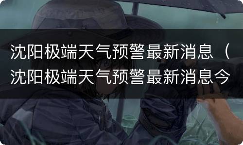 沈阳极端天气预警最新消息（沈阳极端天气预警最新消息今天）