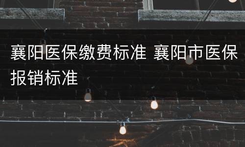 襄阳医保缴费标准 襄阳市医保报销标准