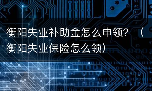 衡阳失业补助金怎么申领？（衡阳失业保险怎么领）