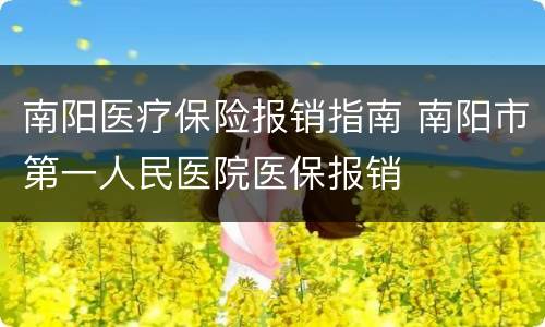 南阳医疗保险报销指南 南阳市第一人民医院医保报销