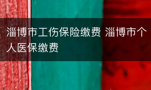 淄博市工伤保险缴费 淄博市个人医保缴费