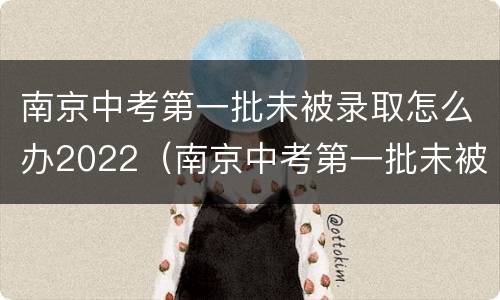 南京中考第一批未被录取怎么办2022（南京中考第一批未被录取怎么办2022高中）