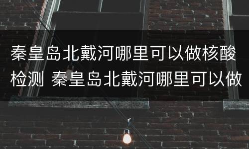 秦皇岛北戴河哪里可以做核酸检测 秦皇岛北戴河哪里可以做核酸检测的