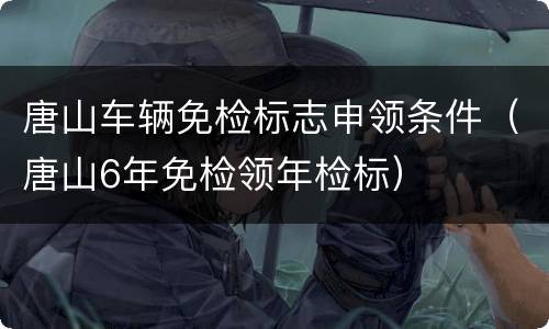 唐山车辆免检标志申领条件（唐山6年免检领年检标）