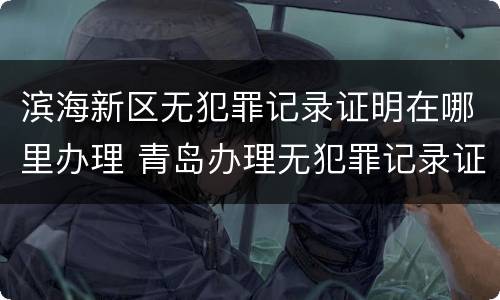 滨海新区无犯罪记录证明在哪里办理 青岛办理无犯罪记录证明
