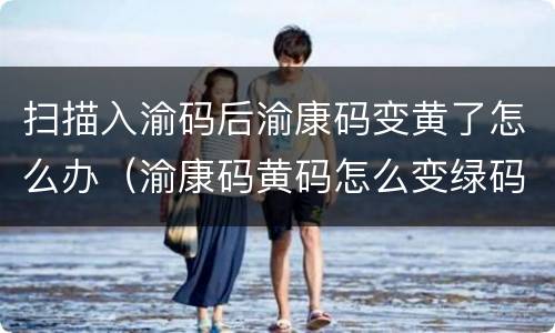 扫描入渝码后渝康码变黄了怎么办（渝康码黄码怎么变绿码）