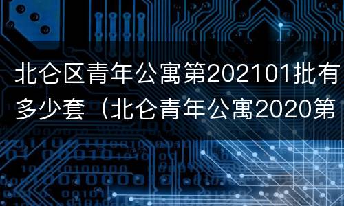 北仑区青年公寓第202101批有多少套（北仑青年公寓2020第三批什么时候开始）
