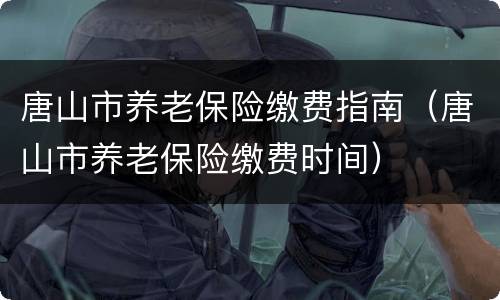 唐山市养老保险缴费指南（唐山市养老保险缴费时间）