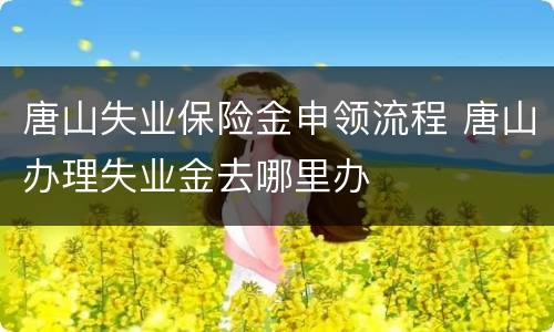 唐山失业保险金申领流程 唐山办理失业金去哪里办