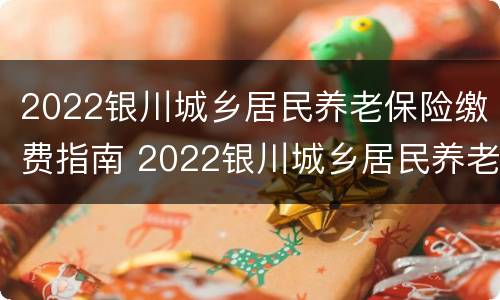 2022银川城乡居民养老保险缴费指南 2022银川城乡居民养老保险缴费指南解读