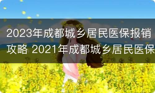 2023年成都城乡居民医保报销攻略 2021年成都城乡居民医保报销比例