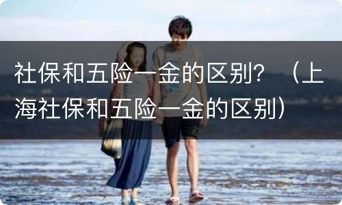 社保和五险一金的区别？（上海社保和五险一金的区别）