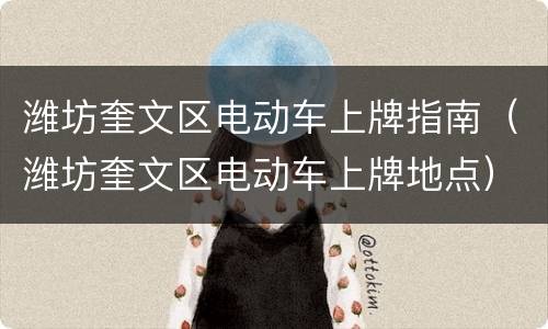 潍坊奎文区电动车上牌指南（潍坊奎文区电动车上牌地点）