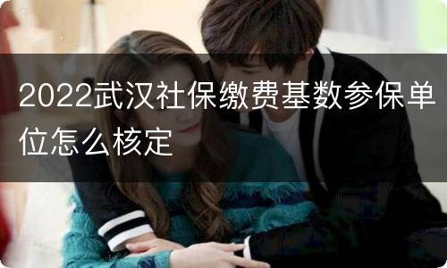 2022武汉社保缴费基数参保单位怎么核定