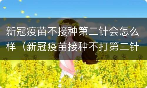 新冠疫苗不接种第二针会怎么样（新冠疫苗接种不打第二针会怎样）