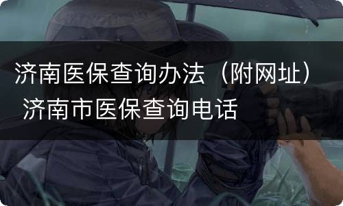 济南医保查询办法（附网址） 济南市医保查询电话