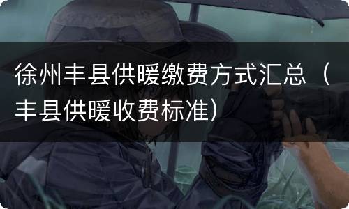 徐州丰县供暖缴费方式汇总（丰县供暖收费标准）