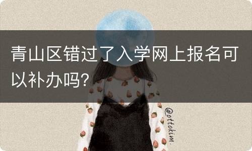 青山区错过了入学网上报名可以补办吗？