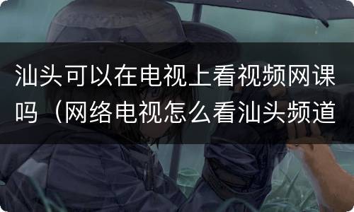 汕头可以在电视上看视频网课吗（网络电视怎么看汕头频道）