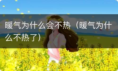 暖气为什么会不热（暖气为什么不热了）