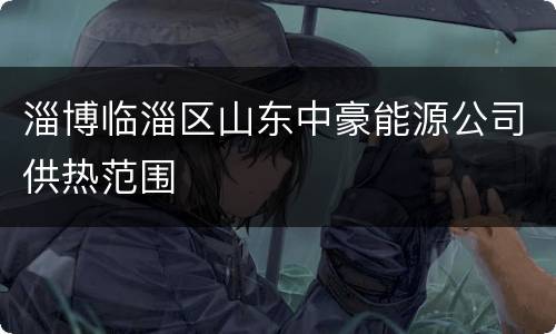 淄博临淄区山东中豪能源公司供热范围