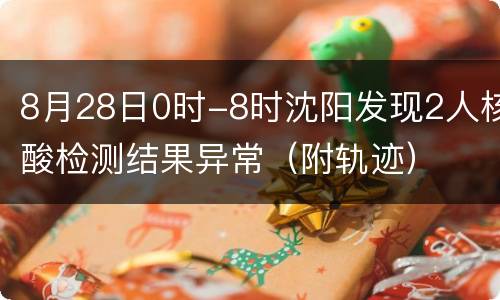 8月28日0时-8时沈阳发现2人核酸检测结果异常（附轨迹）