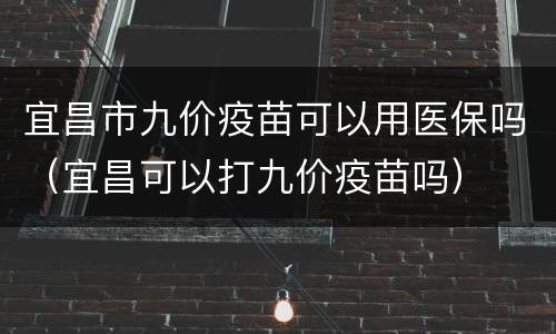 宜昌市九价疫苗可以用医保吗（宜昌可以打九价疫苗吗）